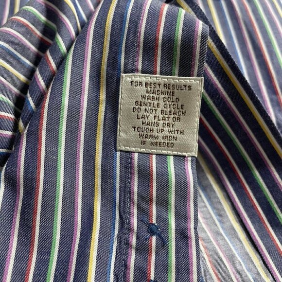 Peter Millar Large Button Down Shirt Collared Long Sleeve - Picture 6 of 6
